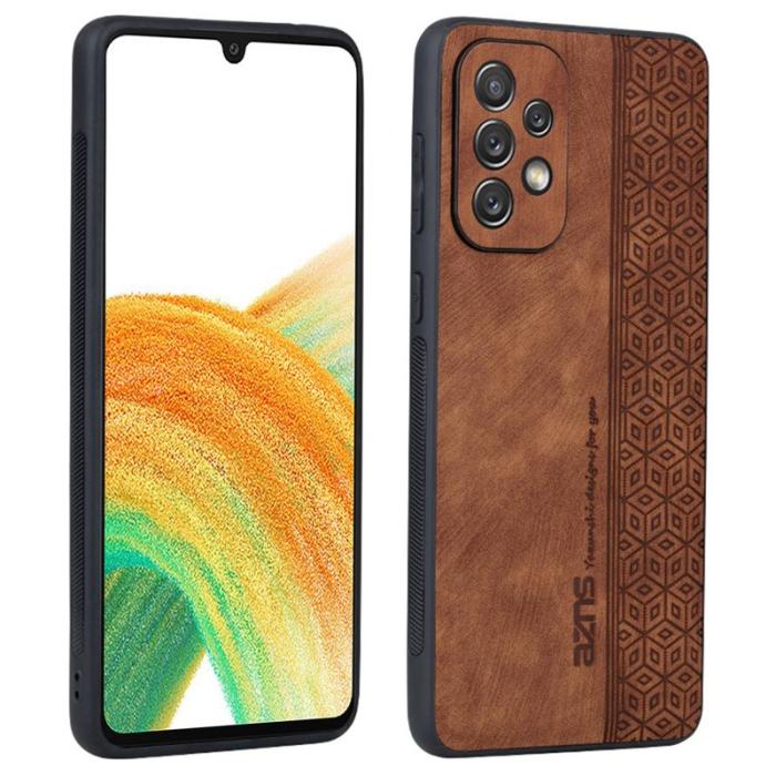 AZNS - AZNS Samsung Galaxy A33 5G Fodral - PU Läder - Brun