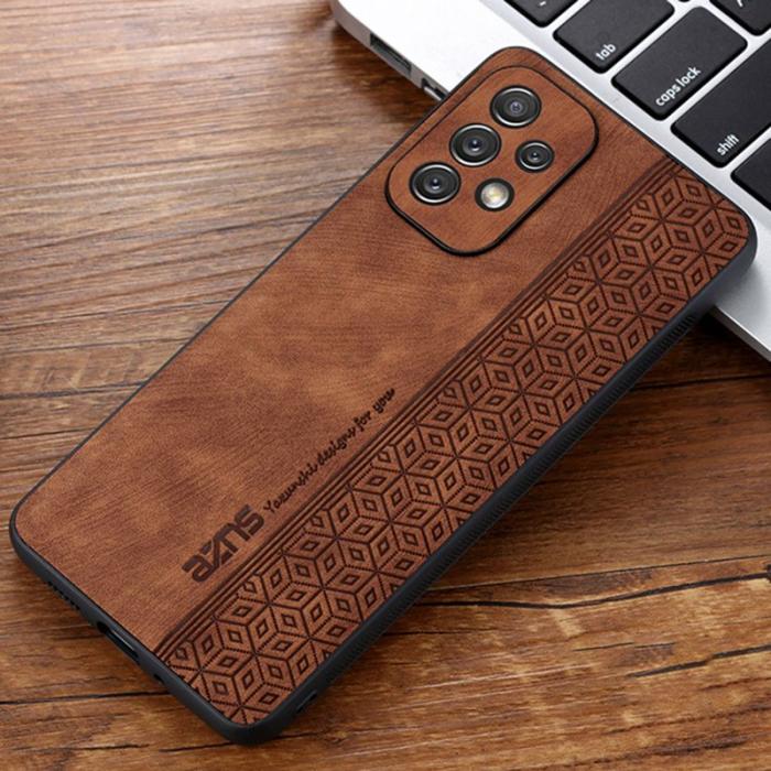 AZNS - AZNS Samsung Galaxy A33 5G Fodral - PU Läder - Brun