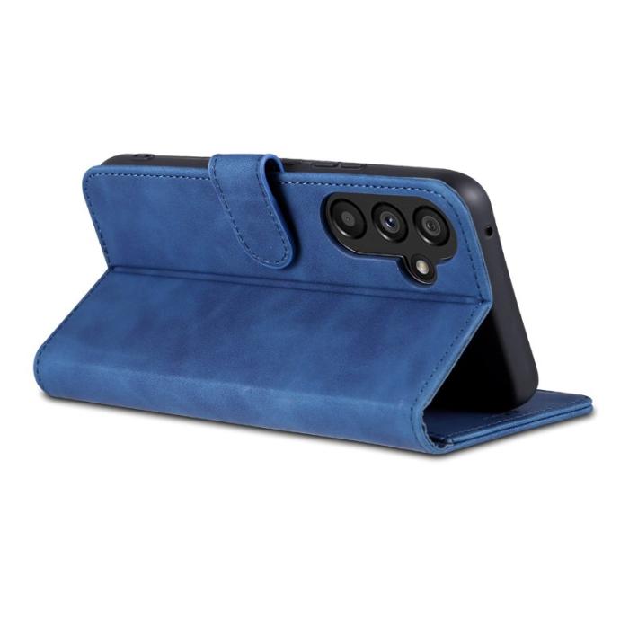 AZNS - AZNS Samsung Galaxy A34 5G Fodral Äkta läder - Blå