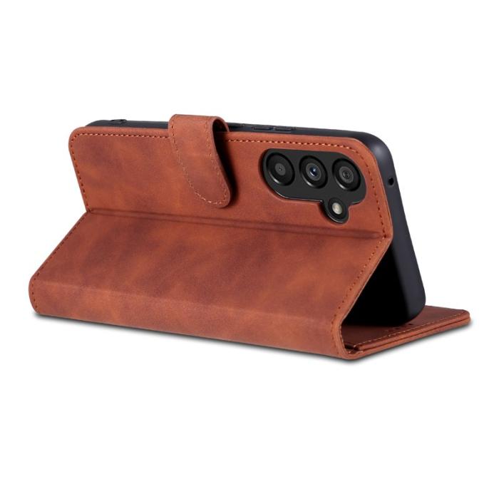 AZNS - AZNS Samsung Galaxy A34 5G Fodral Äkta läder - Brun