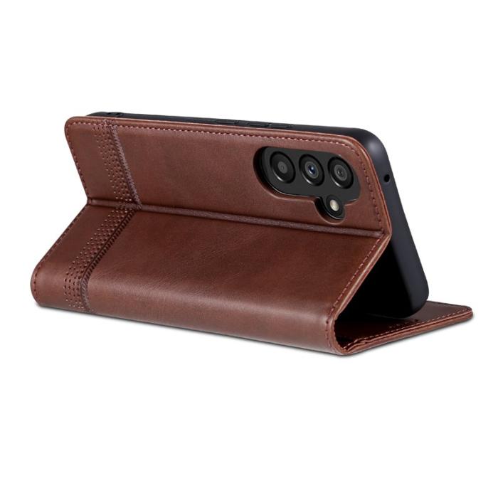 AZNS - AZNS Samsung Galaxy A34 5G Fodral - Äkta läder - Kaffe