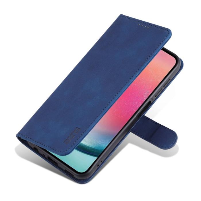 AZNS - AZNS Samsung Galaxy A35 5G Fodral i Äkta Läder - Blå
