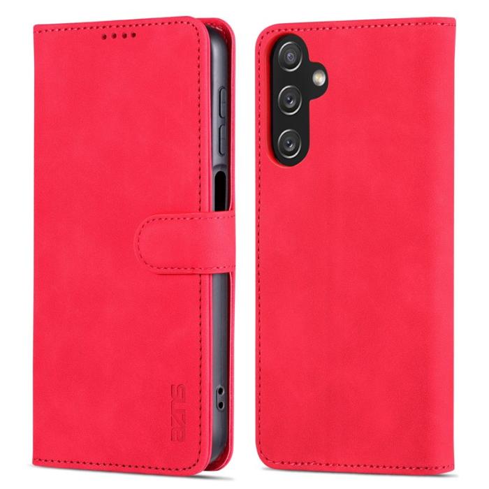 AZNS - AZNS Samsung Galaxy A35 5G Fodral i Äkta läder - Röd