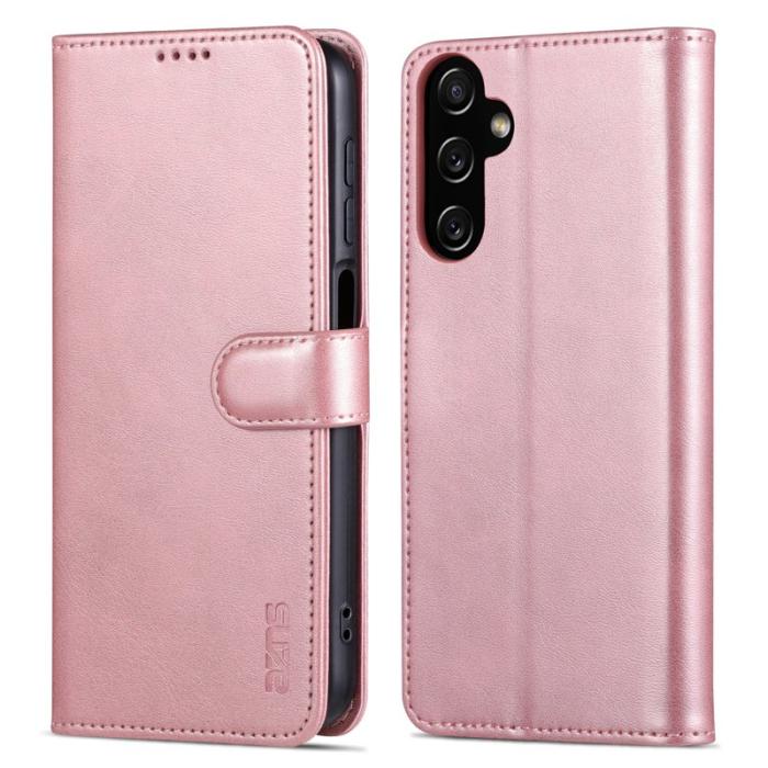 AZNS - AZNS Samsung Galaxy A35 5G Fodral i Äkta Läder - Roséguld