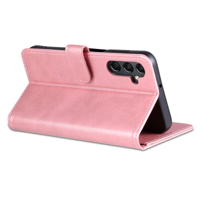 AZNS - AZNS Samsung Galaxy A35 5G Fodral i Äkta Läder - Roséguld