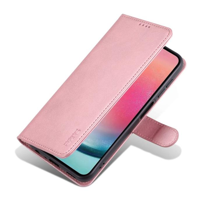 AZNS - AZNS Samsung Galaxy A35 5G Fodral i Äkta Läder - Roséguld