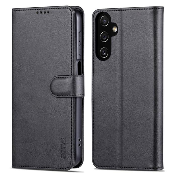 AZNS - AZNS Samsung Galaxy A35 5G Fodral i Äkta läder - Svart