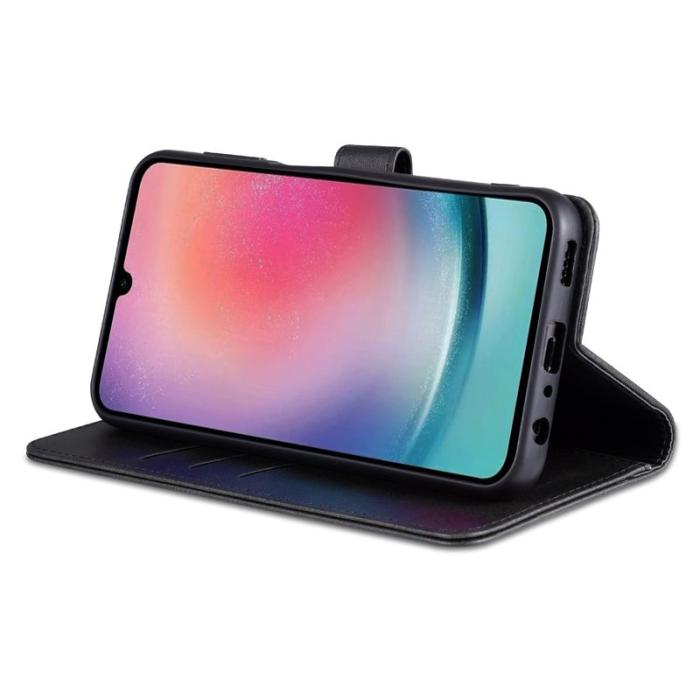 AZNS - AZNS Samsung Galaxy A35 5G Fodral i Äkta läder - Svart
