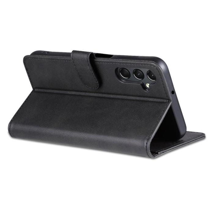 AZNS - AZNS Samsung Galaxy A35 5G Fodral i Äkta läder - Svart