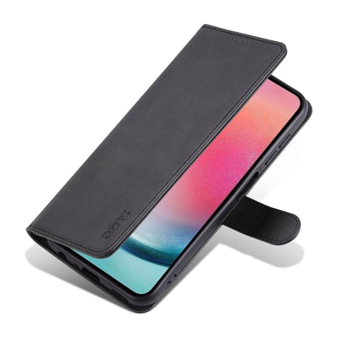 AZNS - AZNS Samsung Galaxy A35 5G Fodral i Äkta läder - Svart