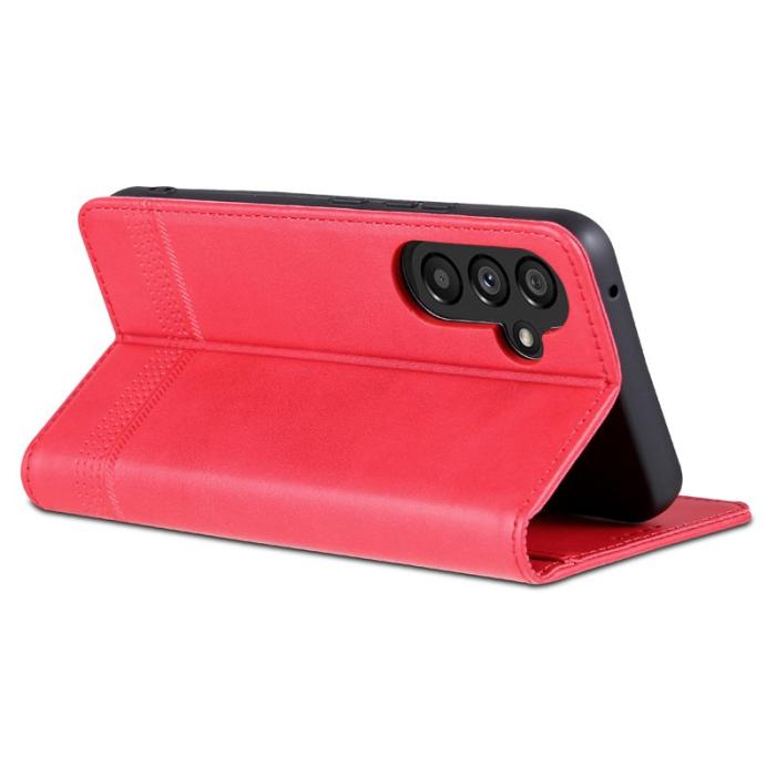 AZNS - AZNS Samsung Galaxy A35 5G Fodral i PU-läder - Röd