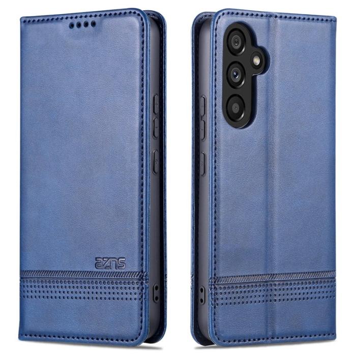 AZNS - AZNS Samsung Galaxy A35 5G Fodral - PU Läder - Blå
