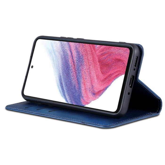 AZNS - AZNS Samsung Galaxy A35 5G Fodral - PU Läder - Blå