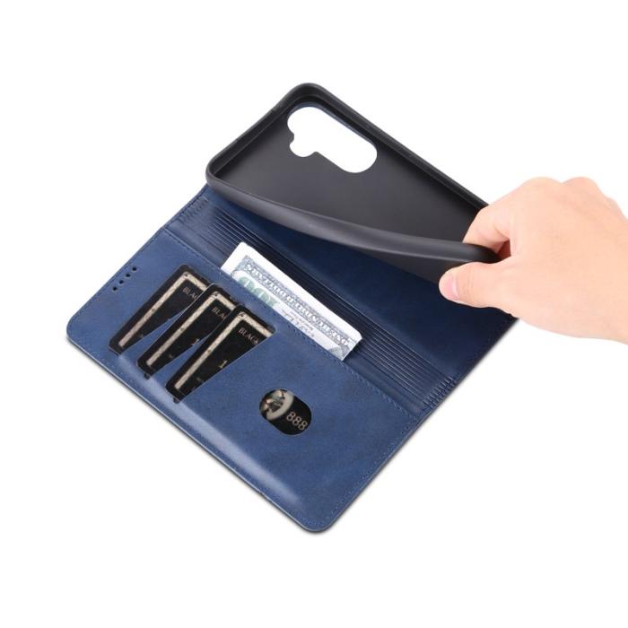 AZNS - AZNS Samsung Galaxy A35 5G Fodral - PU Läder - Blå