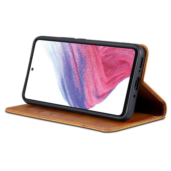 AZNS - AZNS Samsung Galaxy A35 5G Fodral - PU Läder - Brun