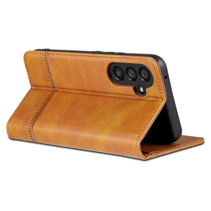 AZNS - AZNS Samsung Galaxy A35 5G Fodral - PU Läder - Brun