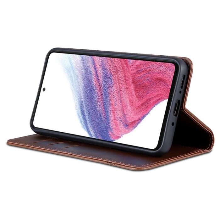 AZNS - AZNS Samsung Galaxy A35 5G Fodral - PU Läder - Kaffe