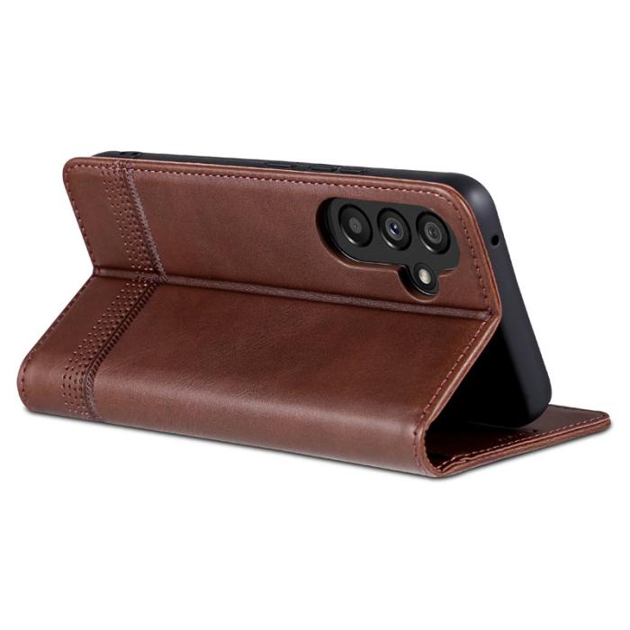 AZNS - AZNS Samsung Galaxy A35 5G Fodral - PU Läder - Kaffe