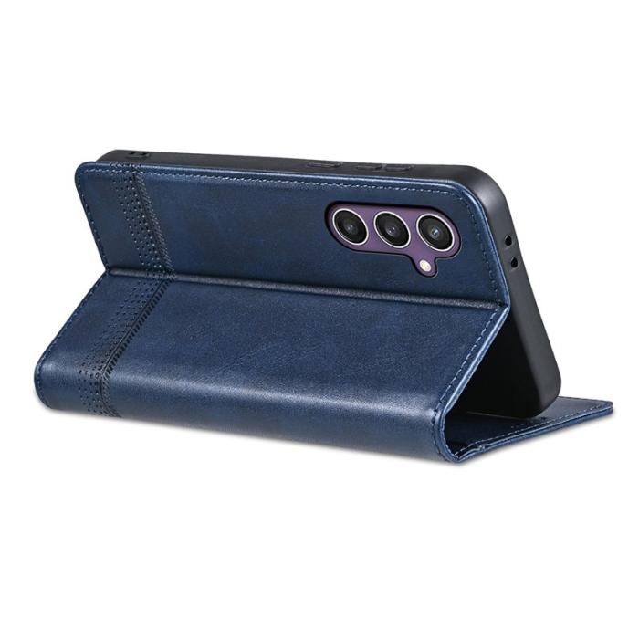 AZNS - AZNS Samsung Galaxy A36 5G Fodral Äkta läder - Blå