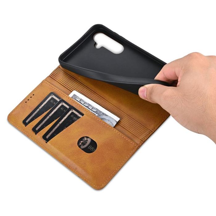 AZNS - AZNS Samsung Galaxy A36 5G Fodral Äkta läder - Brun