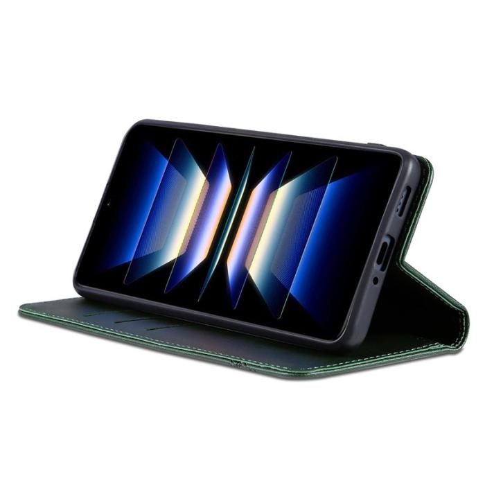 AZNS - AZNS Samsung Galaxy A36 5G Fodral Äkta läder - Grön