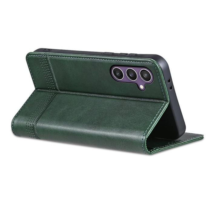 AZNS - AZNS Samsung Galaxy A36 5G Fodral Äkta läder - Grön