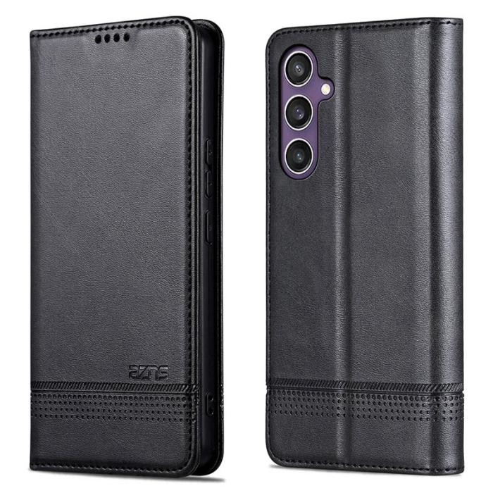 AZNS - AZNS Samsung Galaxy A36 5G Fodral Äkta läder - Svart