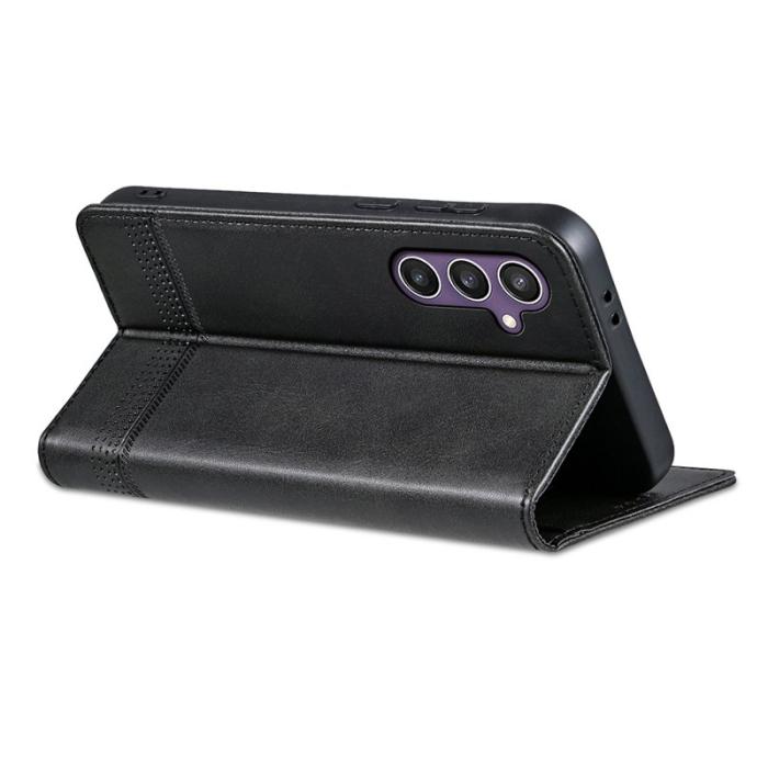 AZNS - AZNS Samsung Galaxy A36 5G Fodral Äkta läder - Svart