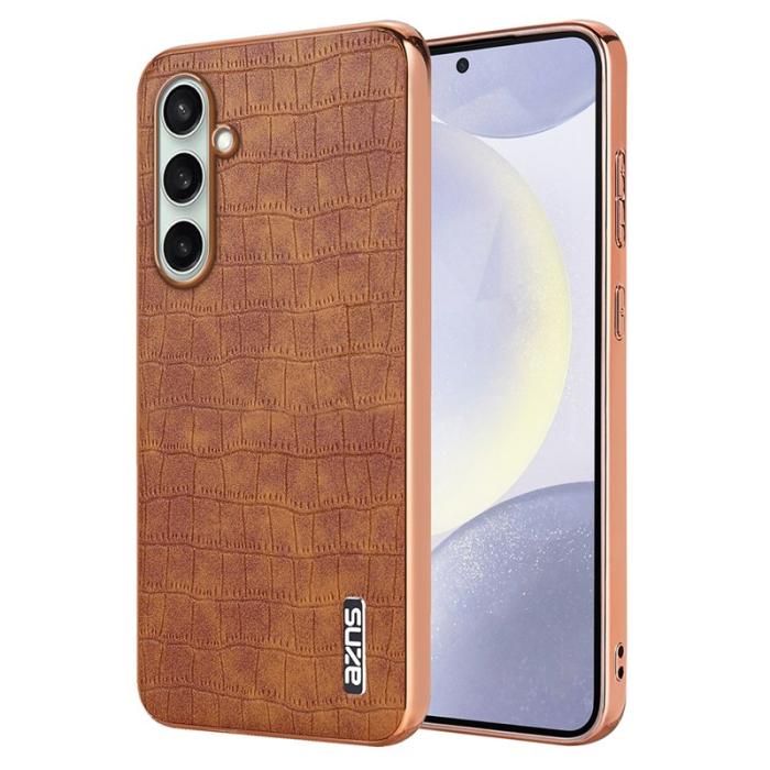 AZNS - AZNS Samsung Galaxy A36 5G Fodral - Elektroplätering PU+TPU - Brun