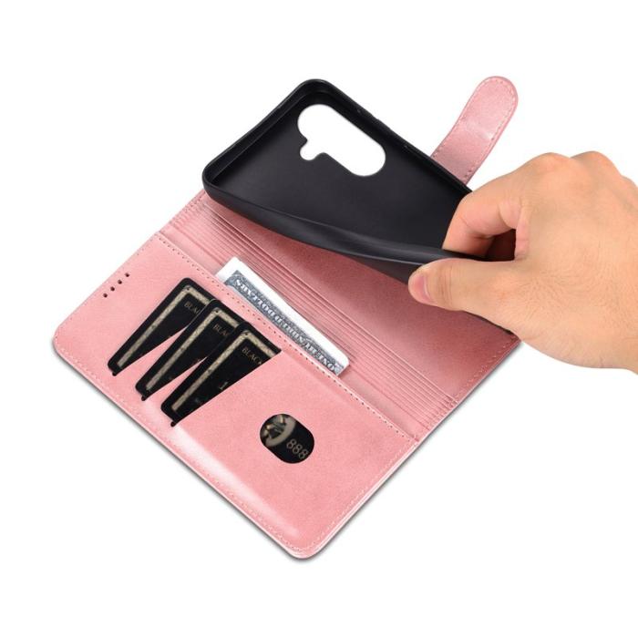 AZNS - AZNS Samsung Galaxy A36 5G Fodral PU Läder - Rose Gold