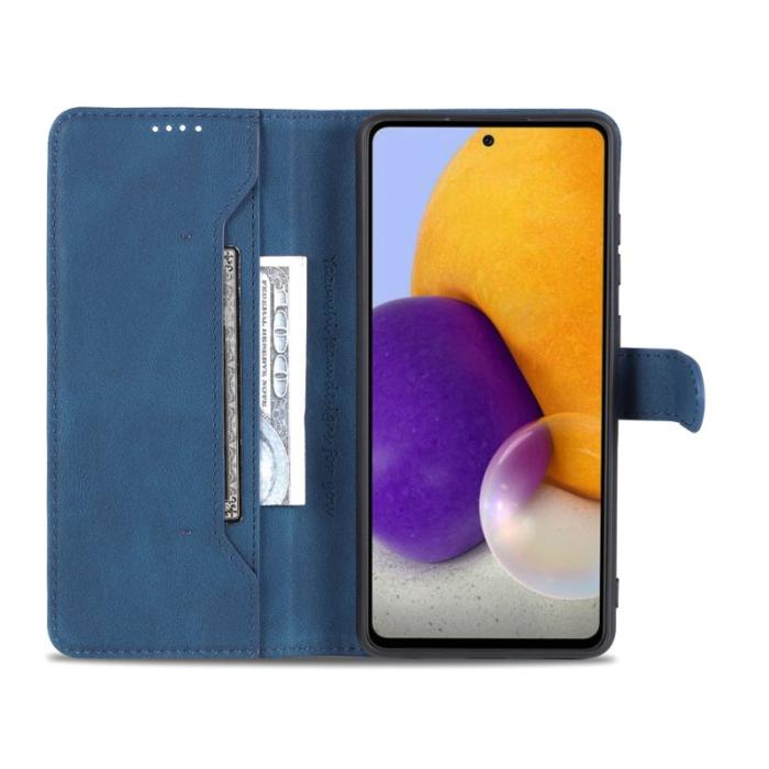 AZNS - AZNS Samsung Galaxy A52 5G Skal - Äkta läder - Blå
