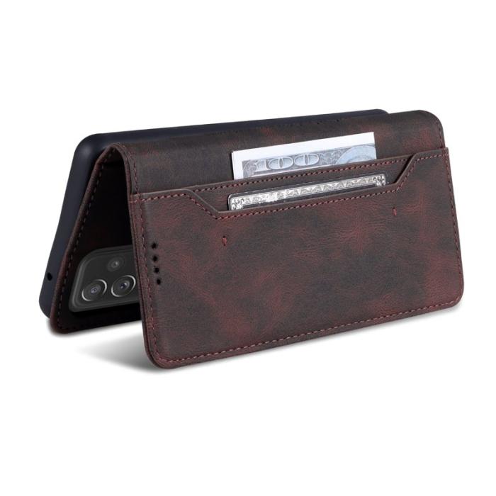 AZNS - AZNS Samsung Galaxy A52 5G Skal Äkta läder - Brun