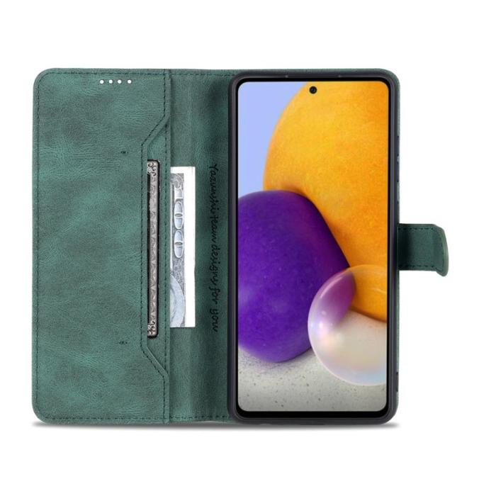 AZNS - AZNS Samsung Galaxy A52 5G Skal Äkta läder - Grön