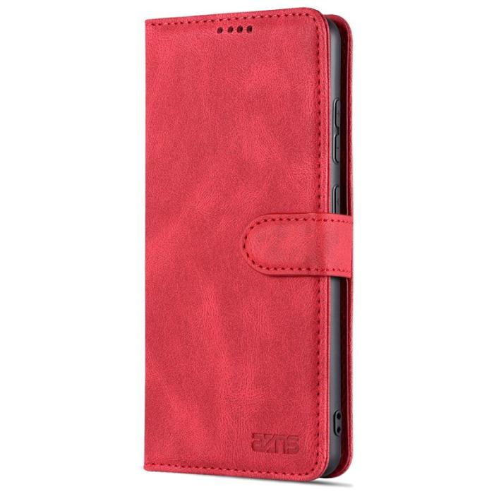 AZNS - AZNS Samsung Galaxy A52 5G Skal Äkta läder - Röd