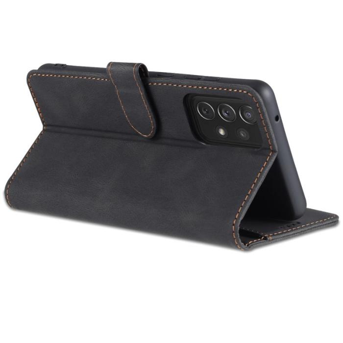 AZNS - AZNS Samsung Galaxy A52 5G Skal Äkta läder - Svart