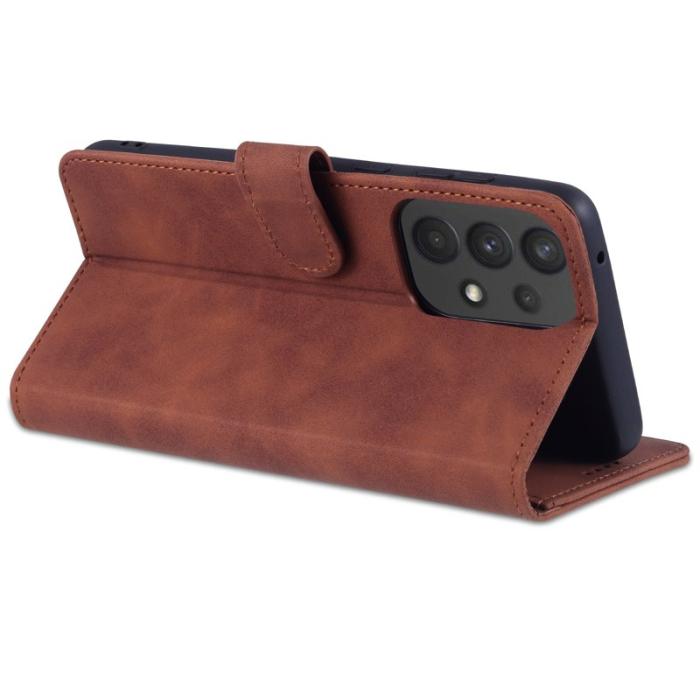 AZNS - AZNS Samsung Galaxy A53 5G Fodral Äkta läder - Brun