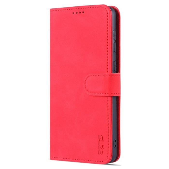 AZNS - AZNS Samsung Galaxy A53 5G Fodral Äkta läder - Röd