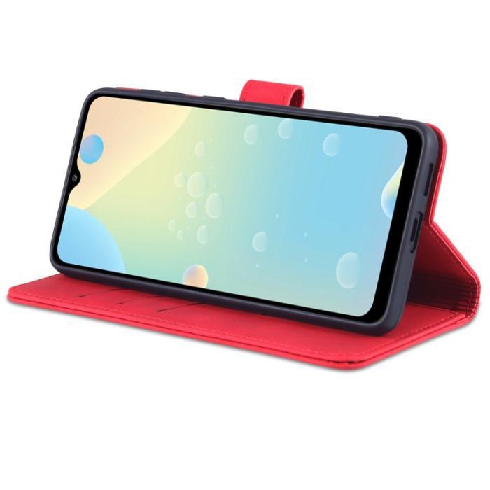 AZNS - AZNS Samsung Galaxy A53 5G Fodral Äkta läder - Röd