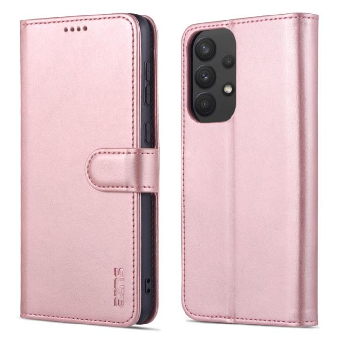 AZNS - AZNS Samsung Galaxy A53 5G Fodral Äkta läder - Rose Gold