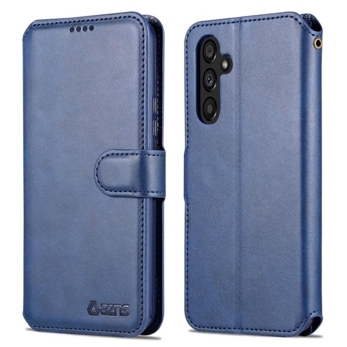 AZNS - AZNS Samsung Galaxy A54 5G Fodral - Äkta läder - Blå
