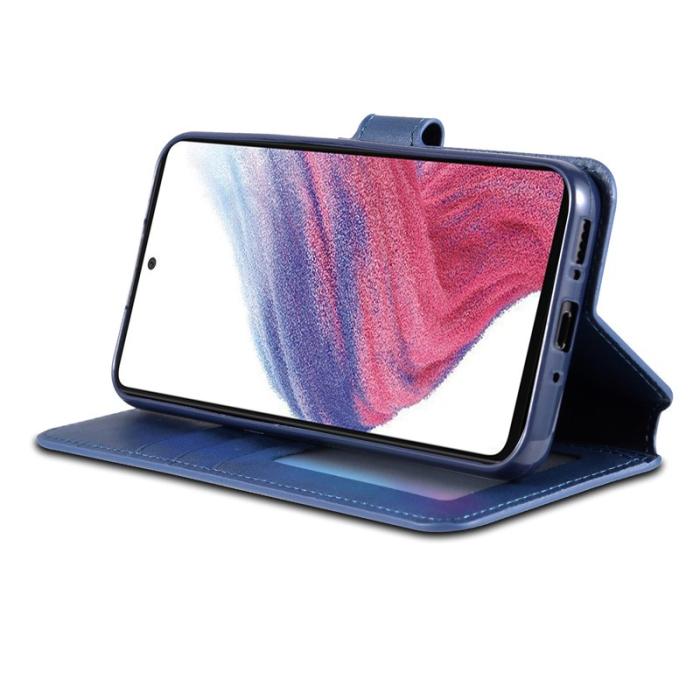 AZNS - AZNS Samsung Galaxy A54 5G Fodral - Äkta läder - Blå