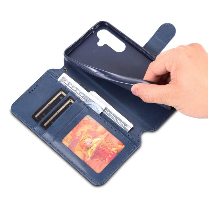 AZNS - AZNS Samsung Galaxy A54 5G Fodral - Äkta läder - Blå