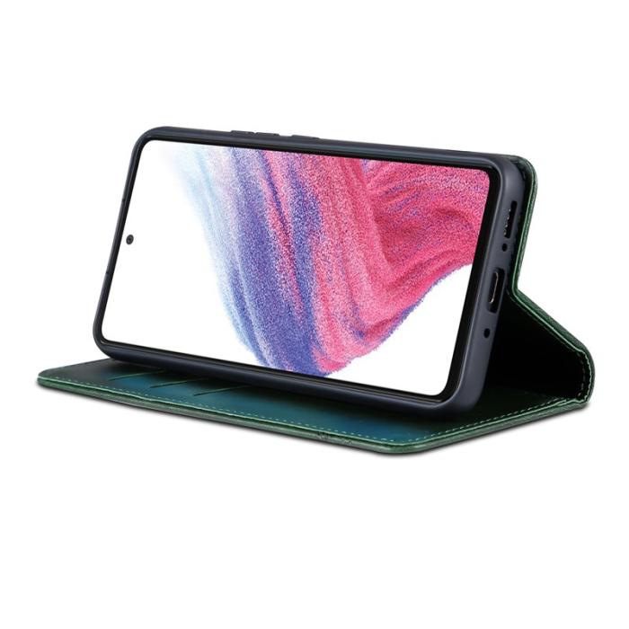 AZNS - AZNS Samsung Galaxy A54 5G Fodral - Äkta läder - Grön
