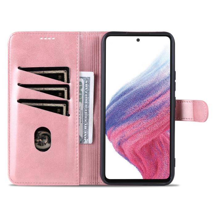 AZNS - AZNS Samsung Galaxy A54 5G Fodral PU Läder - Rose Gold