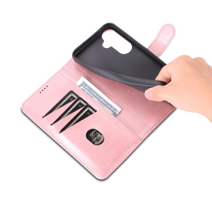 AZNS - AZNS Samsung Galaxy A54 5G Fodral PU Läder - Rose Gold