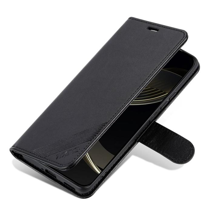 AZNS - AZNS Samsung Galaxy A55 5G Fodral Anti-Scratch PU Läder - Svart