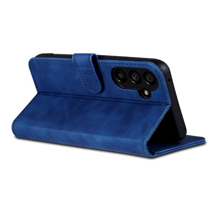 AZNS - AZNS Samsung Galaxy A55 5G Fodral i Äkta läder - Blå