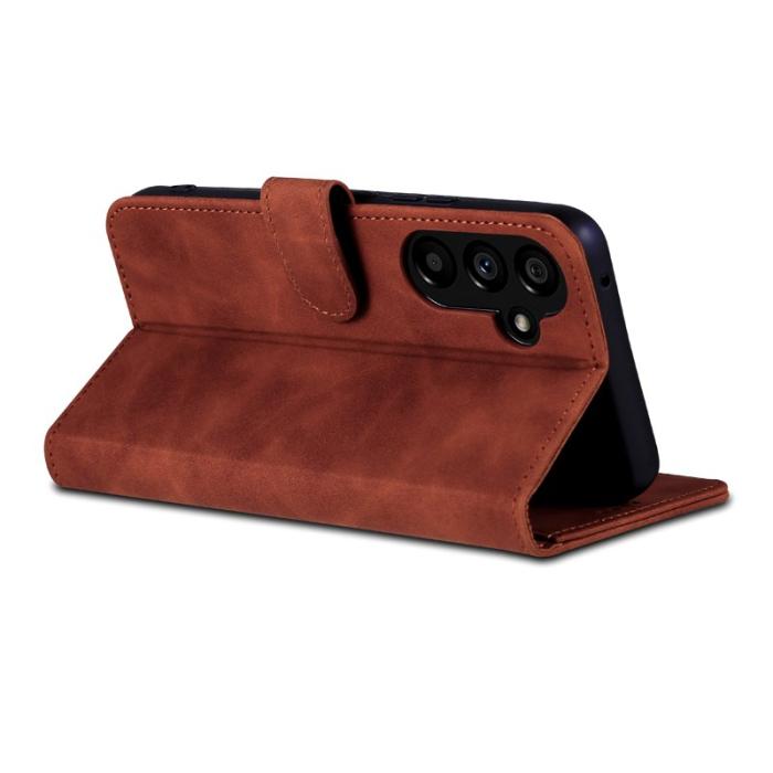 AZNS - AZNS Samsung Galaxy A55 5G Fodral i Äkta Läder - Brun