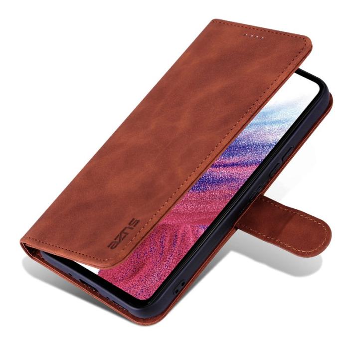 AZNS - AZNS Samsung Galaxy A55 5G Fodral i Äkta Läder - Brun