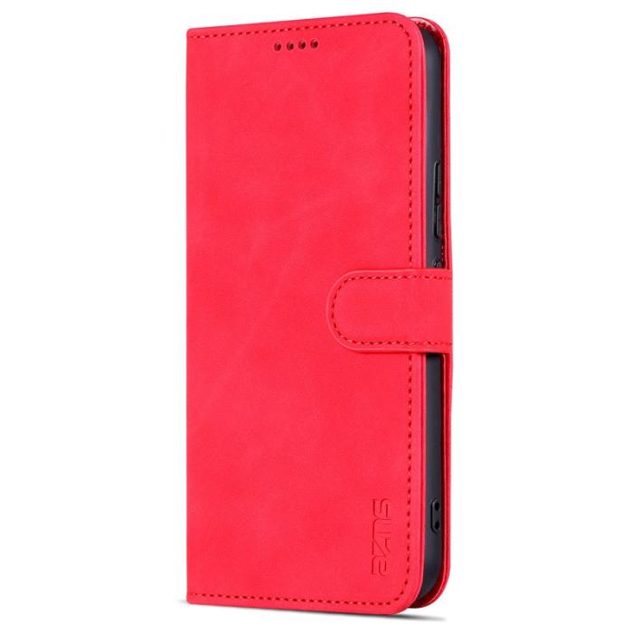 AZNS - AZNS Samsung Galaxy A55 5G Fodral i Äkta läder - Röd